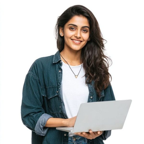 Download premium image of Laptop happy background confident_ by Hein about student laptop, indian student, computer girls student indian, indian woman computer, and happy girl 18339921